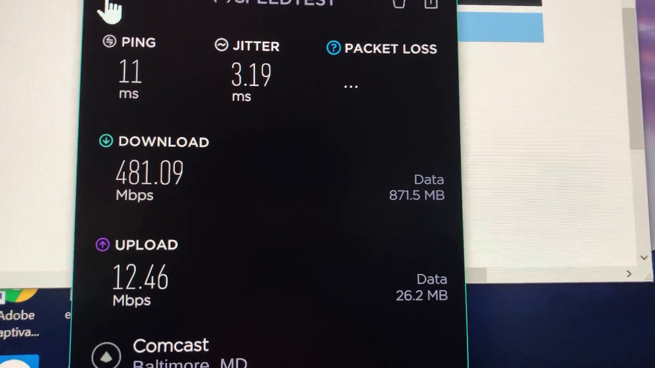 Verizon FiOS Speedtest, Latency, Jitter vs Comcast