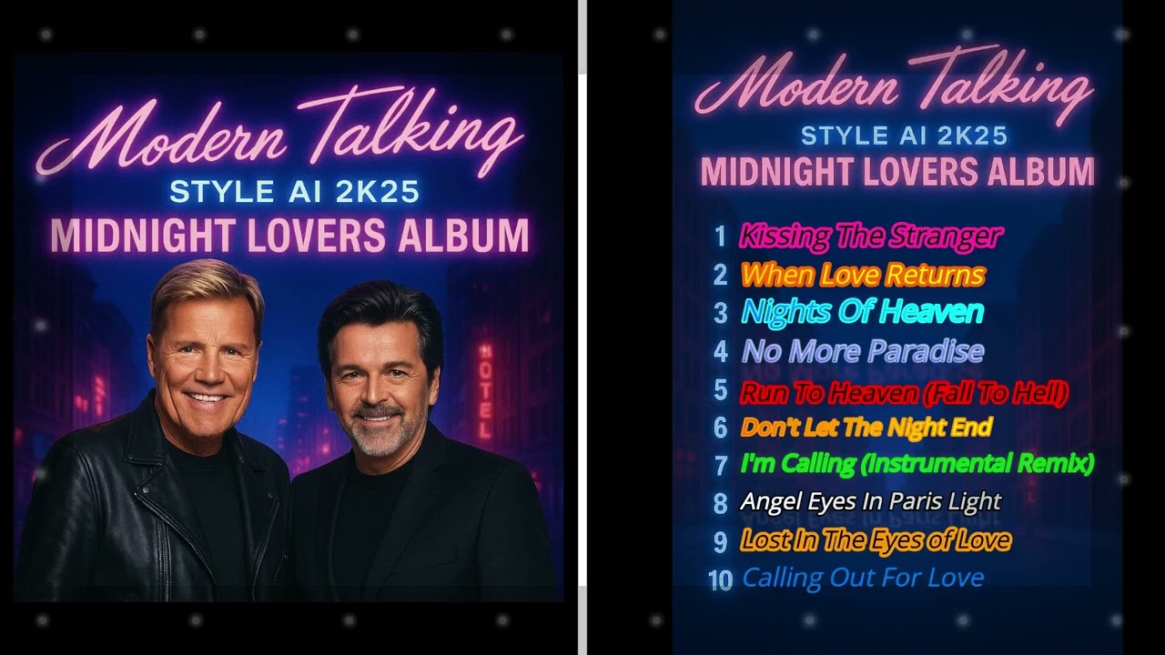 Modern Talking Style AI 2k25 Midnight Lovers Album