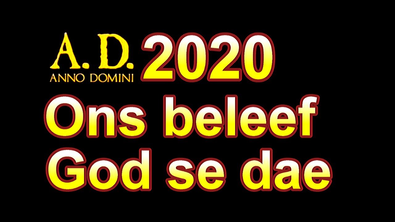 Koronakrisis 2020 nC: Ons beleef God se dae! Ds Gustav Opperman