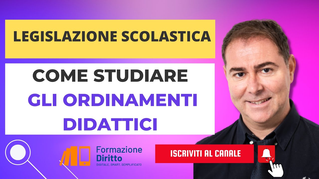 Come studiare gli ordinamenti didattici
