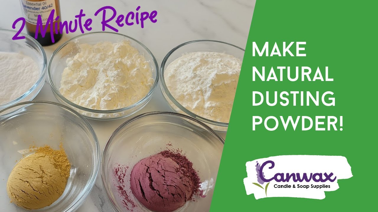 Make All Natural Dusting Powder - a great alternative to Talc or Baby Powder!