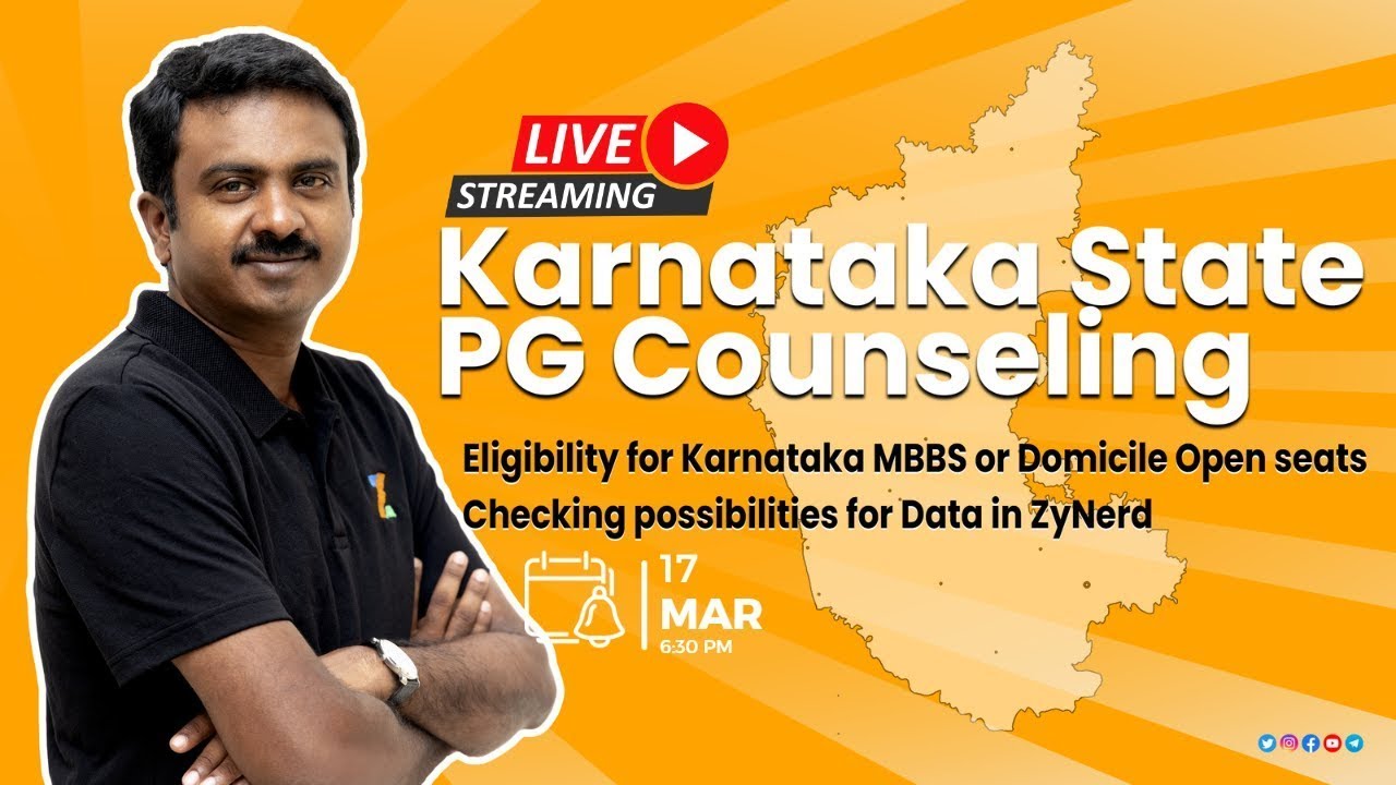Karnataka State PG Counseling  | ZyNerd #neetpg2023