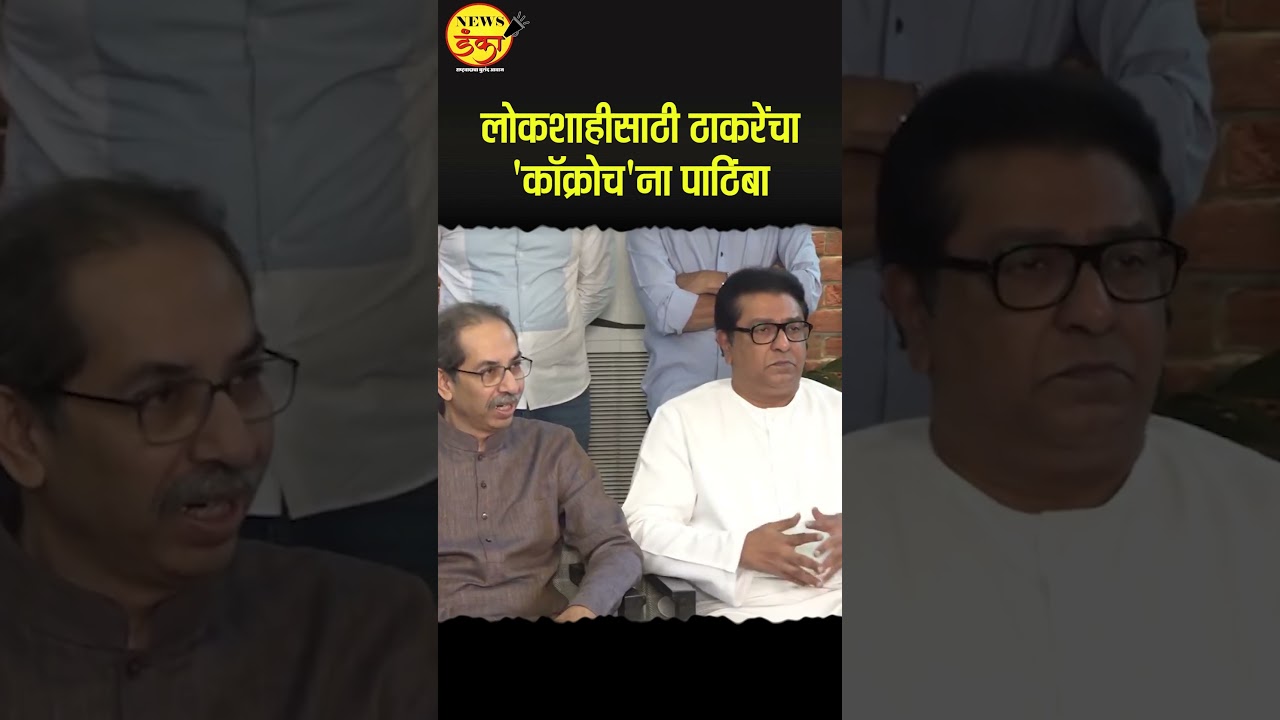 लोकशाहीसाठी ठाकरेंचा 'कॉक्रोच'ना पाठिंबा | UBT & MNS Support CJP |