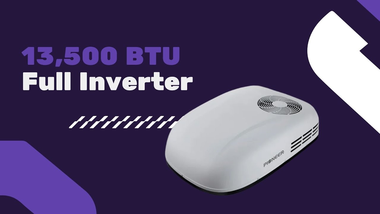 Pioneer&reg; 13,500 BTU Full Inverter Rooftop RV Air Conditioner Heat Pump, 115V