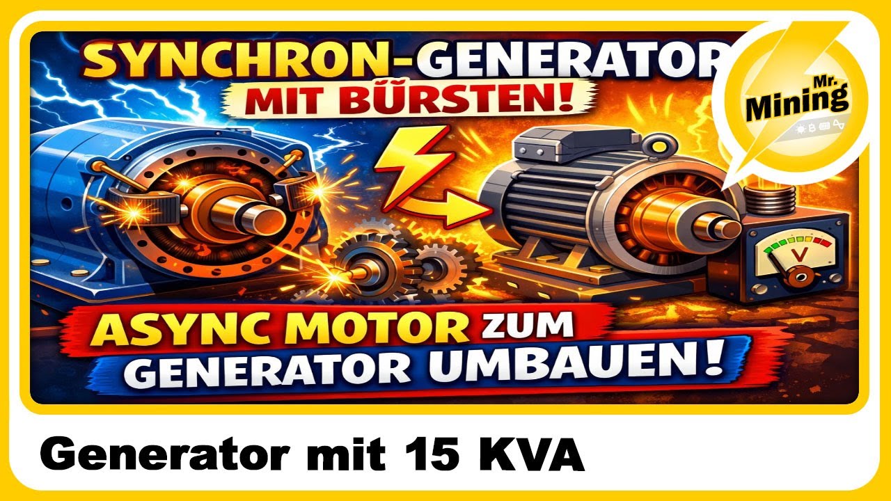 Die Erklärung am Echten zerlegten Generator mit 15 KVA
