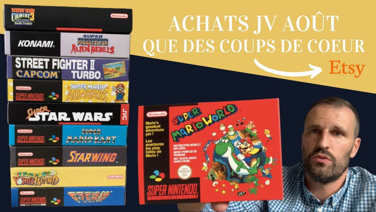 Achats JV août: 100% coup de coeur - Boîtes SNES sur Etsy qualité ouf!