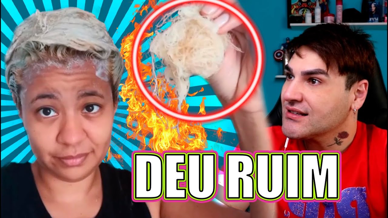 CORTE QUÍMICO PROGRAMADO COM SUCESSO 😢 DESCOLORINDO CABELO COM BIOCOLOR