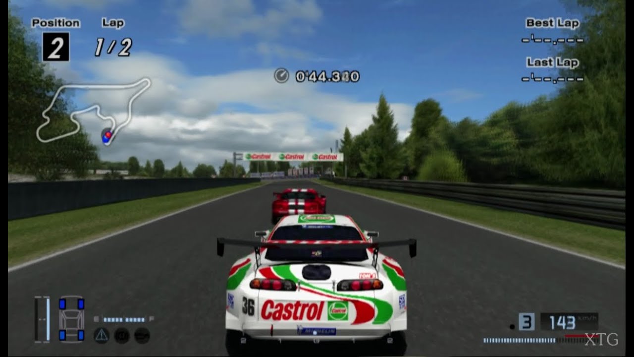 [#44] Gran Turismo 4 - Toyota Castrol Tom's Supra HD PS2 Gameplay
