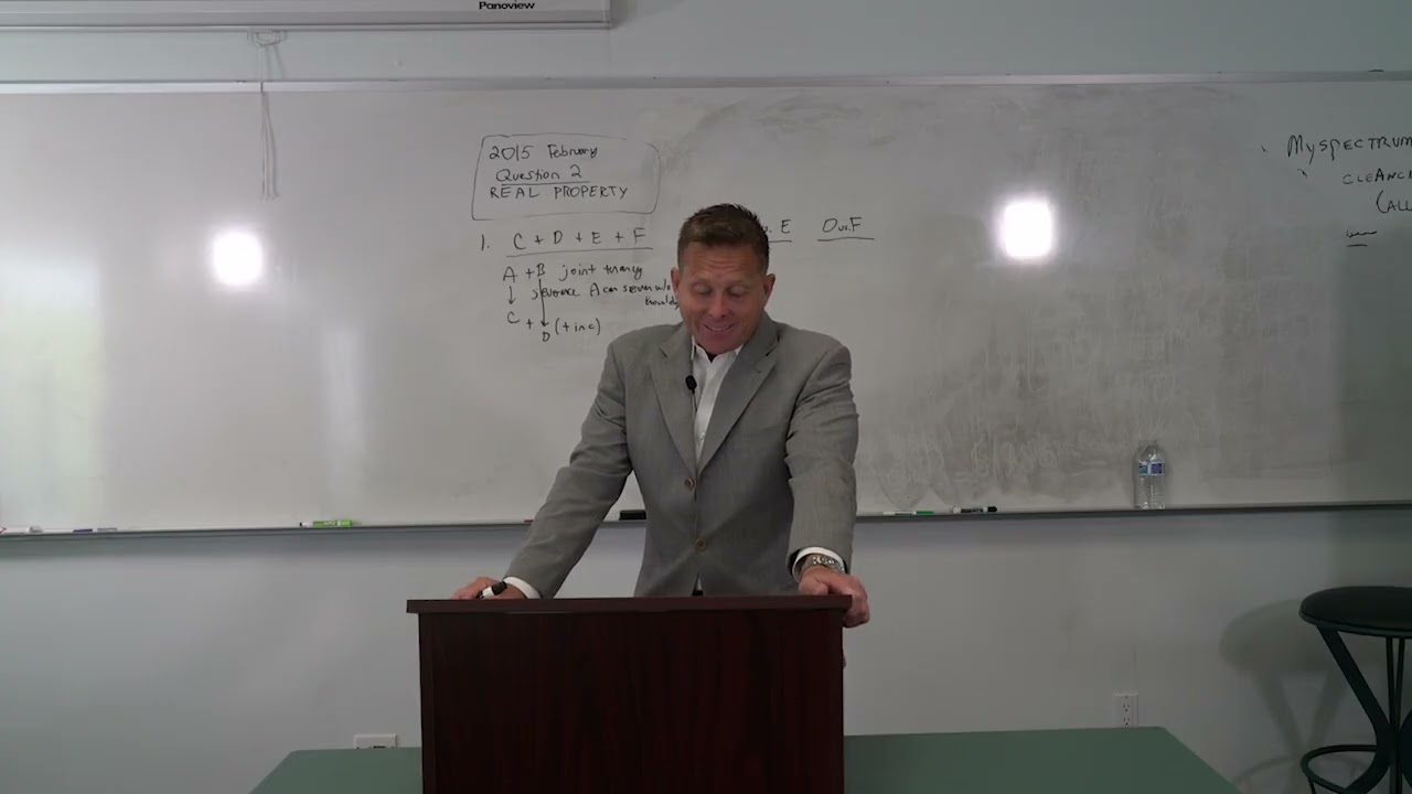 2015 February Bar Exam  Essay Q2  | Real Property – Full Review & Model Answer Explained