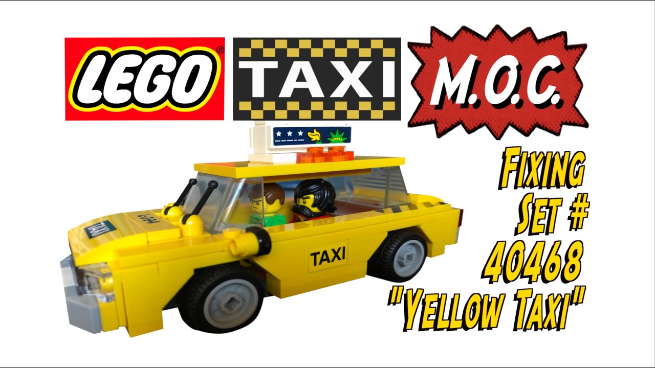 Lego Taxi Cab MOC. Fixing set # 40468. Unboxing, Build, Review, and MOC!