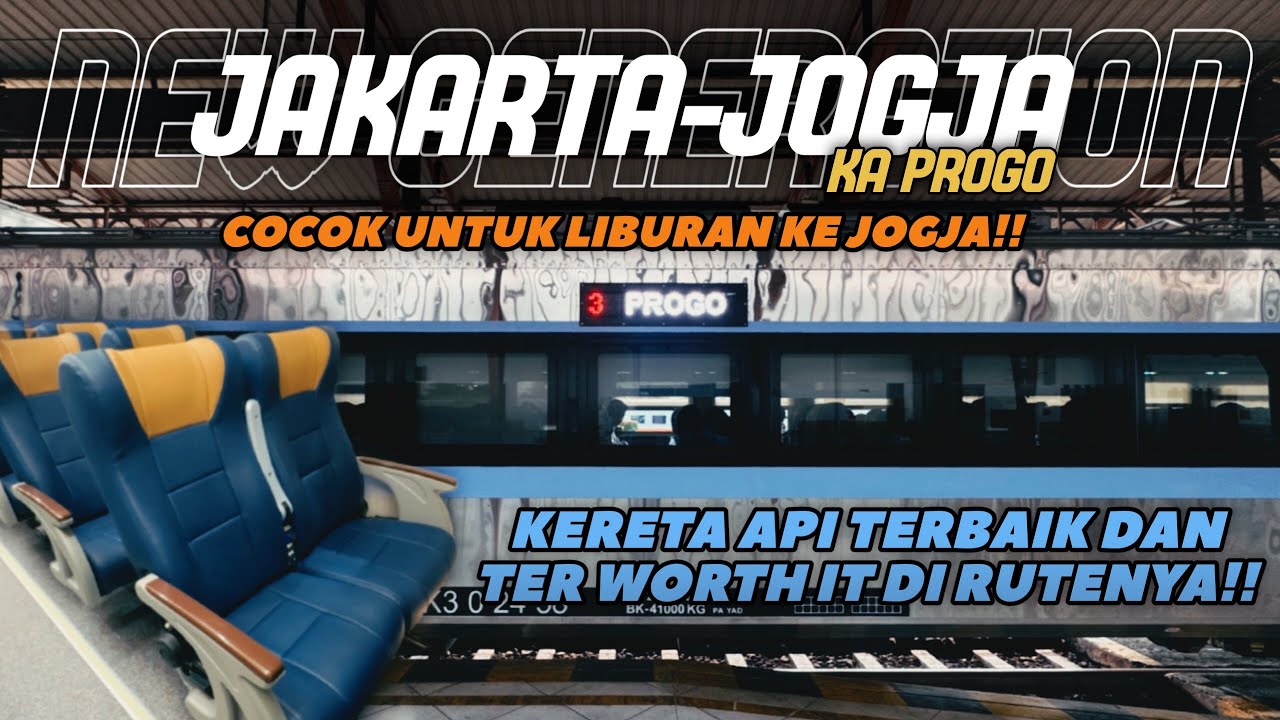 Liburan Ke Jogja Naik Kereta Api Progo New Generation | Kereta Api Paling Worth It Di Rutenya!!