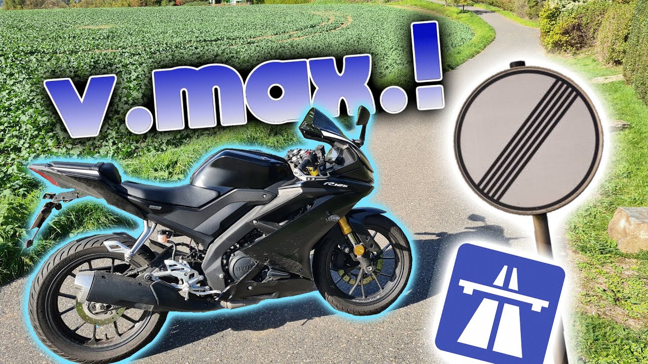 Ich teste den Topspeed der Yamaha YZF-R125!