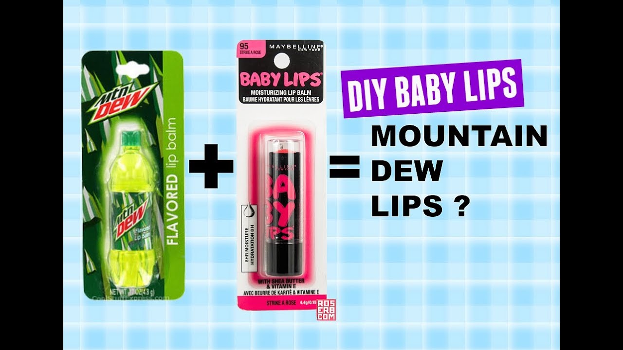 baby lips-DIY MOUNTAIN DEW BABY LIPS BALM- diy baby lips design DIY craft