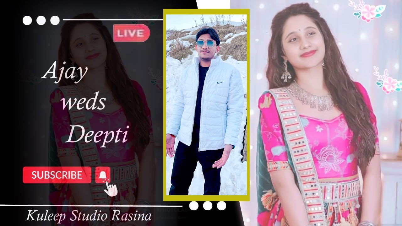 🔴LIVE :- Wedding Ceremony || Ajay weds Deepti || Live by Kuldeep  Studio Rasina mob.90342-91422