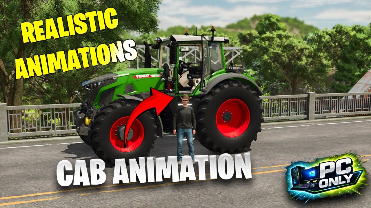 Мод Cinematic Cab для FS25 | Реалистичный вход и выход из транспортного средства