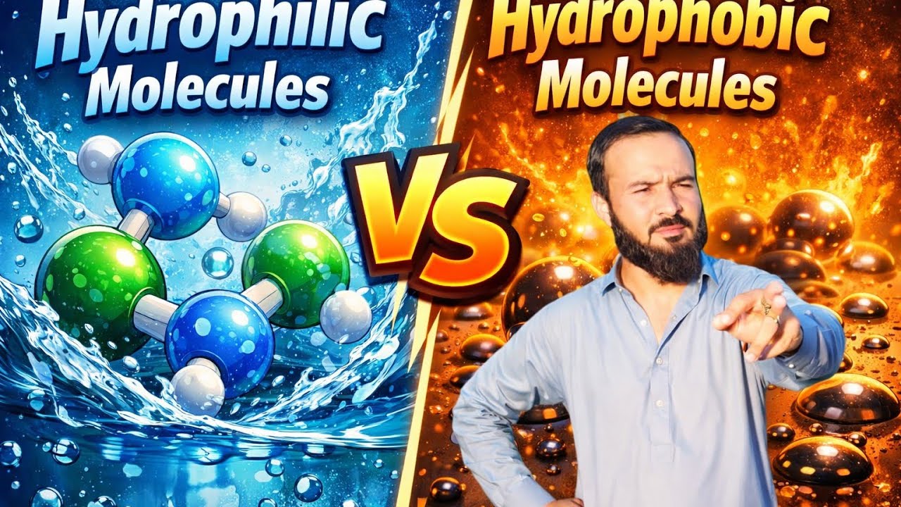 Difference between Hydrophilic and Hydrophobic molecules 