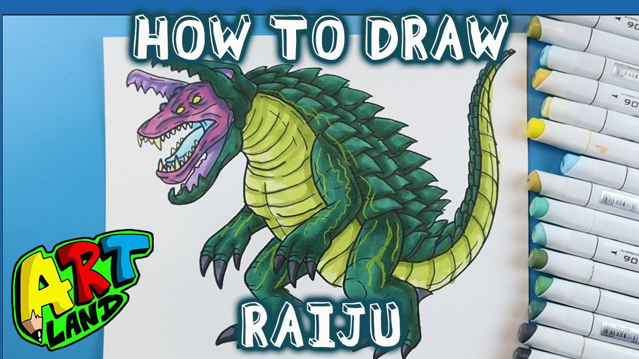 How to Draw RAIJU from PACIFIC RIM!!!