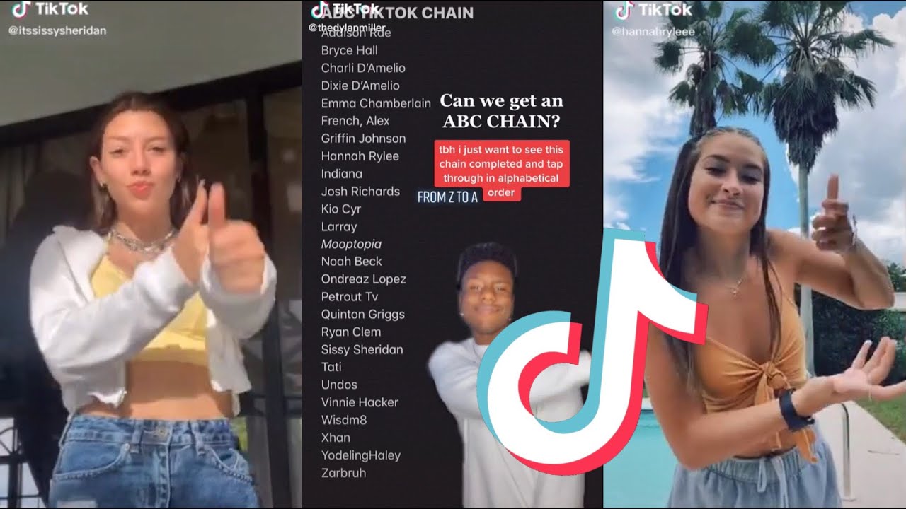 The ABC chain ( that boy sus ) Tik Tok Chain Compilation