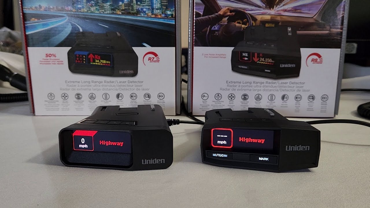 Uniden R7 VS Uniden R8 Radar Detector | UNBOXING | Side to Side Comparison