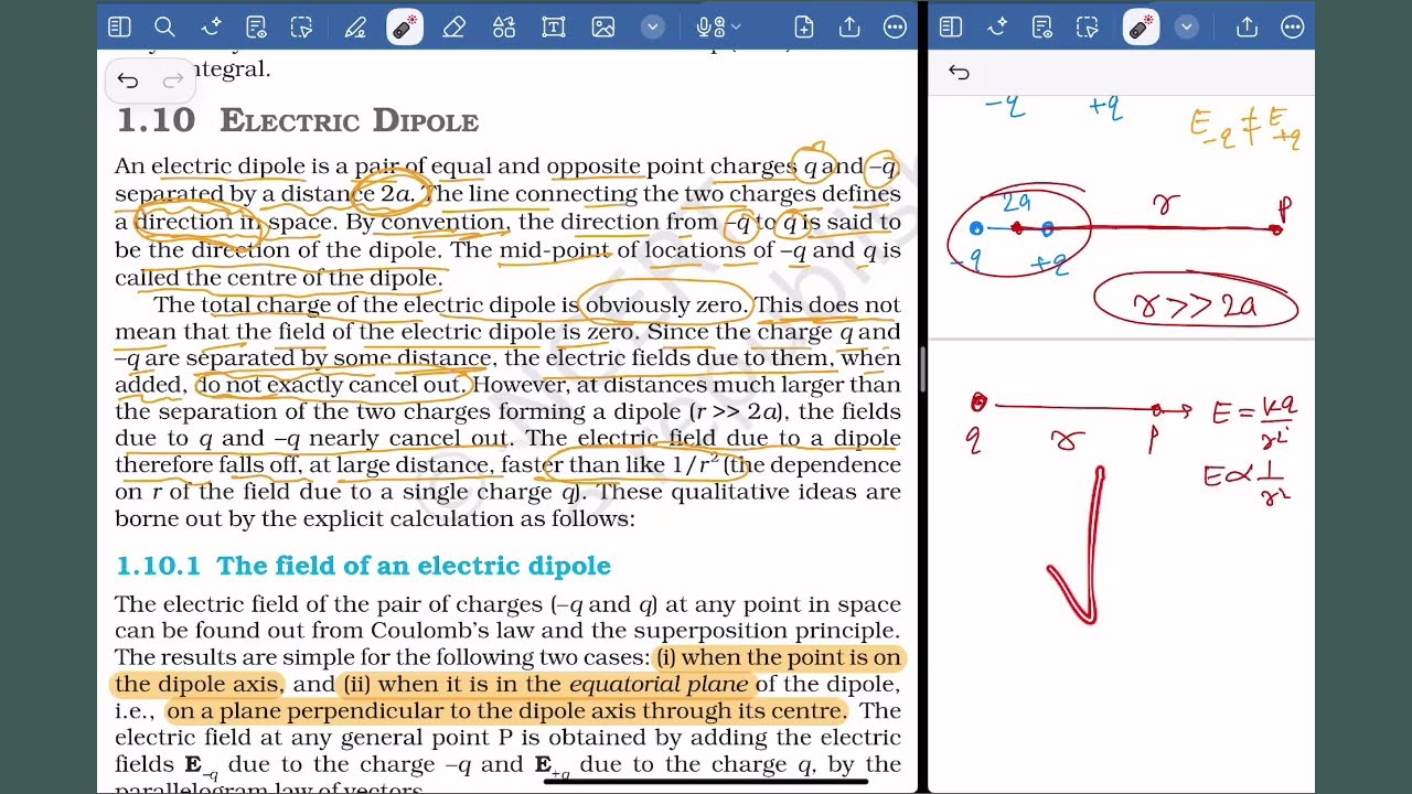 Electric Dipole | Class 12 Physics NCERT | Full Line-by-Line Explanation | Chapter 1 Electrostatics