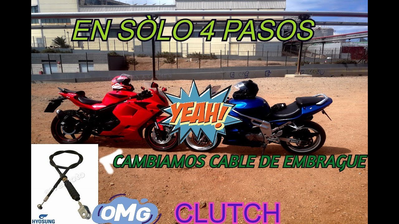Cambiar Cable de Embrague de tù MOTO en 4 PASOS!!! hysoung guaya CLUTCH