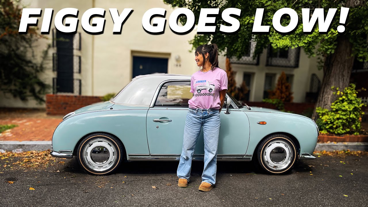 Nissan Figaro lowering springs install