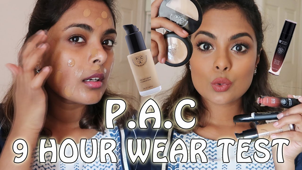 PAC COSMETICS -  9 HOUR WEAR TEST, FIRST IMPRESSIONS & REVIEW
