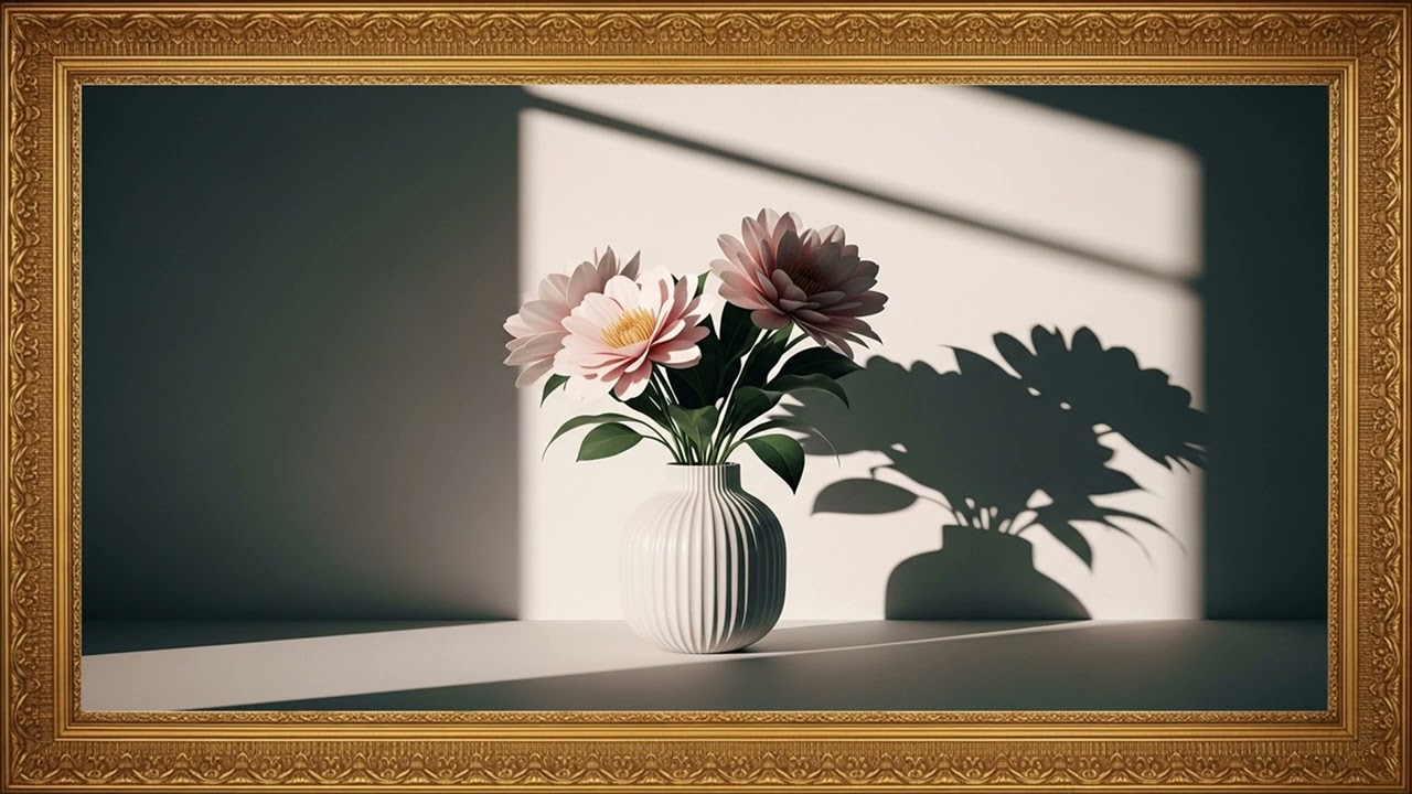 Calm Visual for Focus & Relax | Floral 4K Art Screen