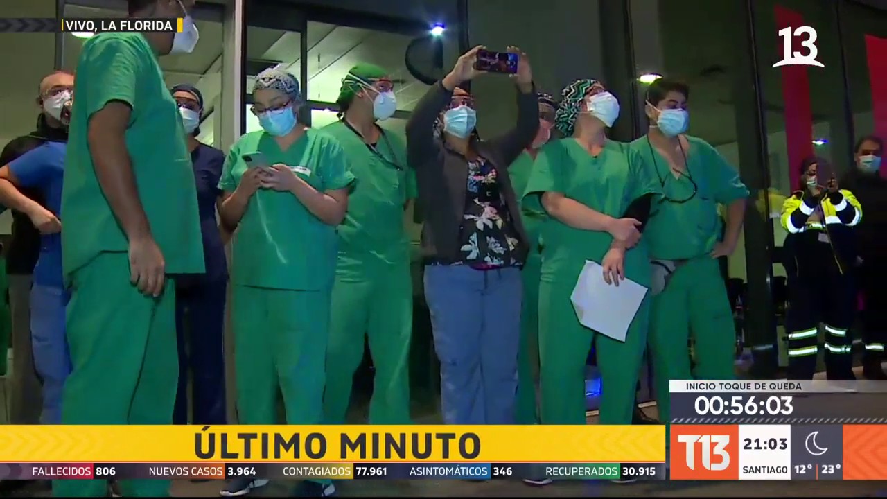 Coronavirus: Bomberos encabezan homenajes a trabajadores de la salud