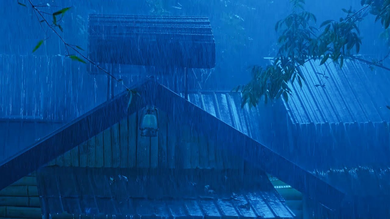 Goodbye Insomnia | Calming Rain Sounds on an Old Tin Roof for Sleep and Relaxation