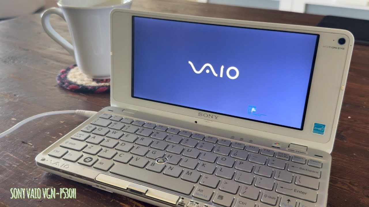 ASMR // Sony VAIO VGN-P530H in 2025 — Windows Vista + iPhone Hotspot Test