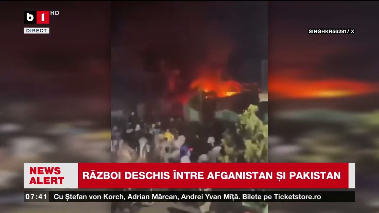 RĂZBOI DESCHIS &Icirc;NTRE AFGHANISTAN ȘI PAKISTAN_Știri B1TV_28 febr. 2026