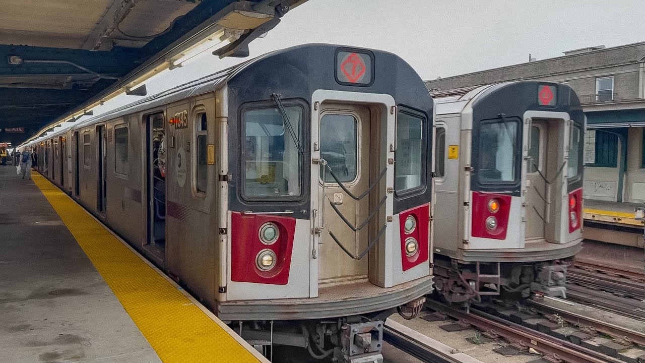 7 Express & Local Trains at 40 St-Lowery St (Pre-Temporary Platform)
