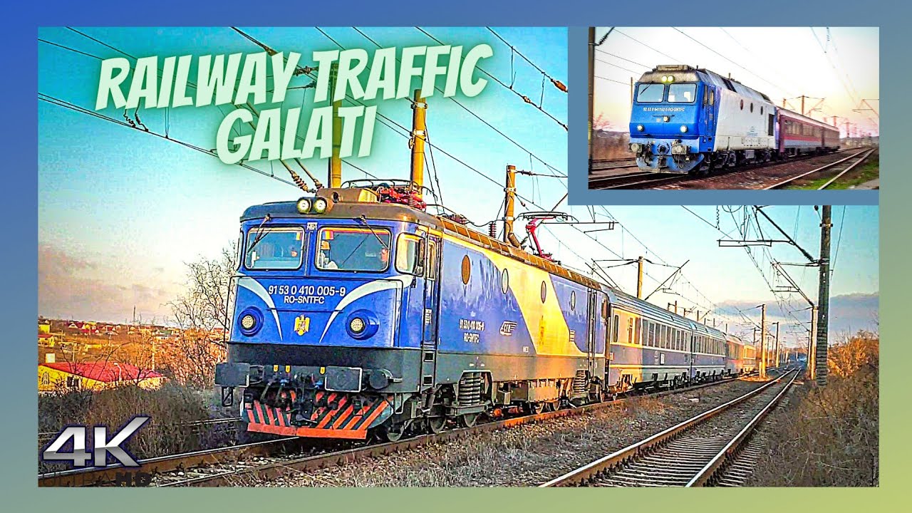 Trafic Feroviar in Filesti / Railway Traffic in Filesti | Trenuri Galati