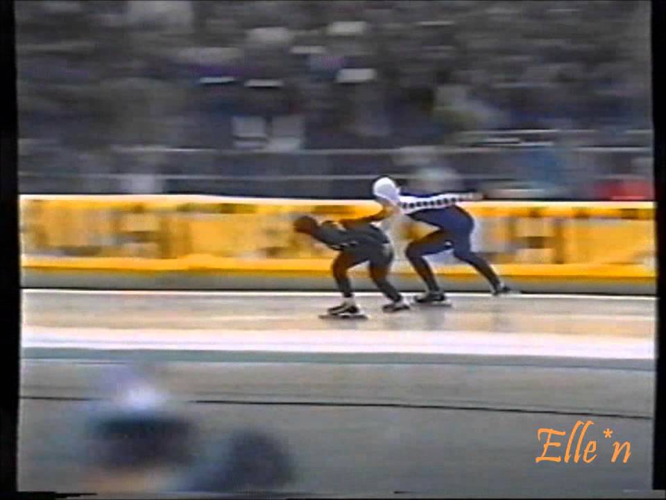 World Championships Allround Heerenveen 1987 - 500 m Visser - Aoyanagi