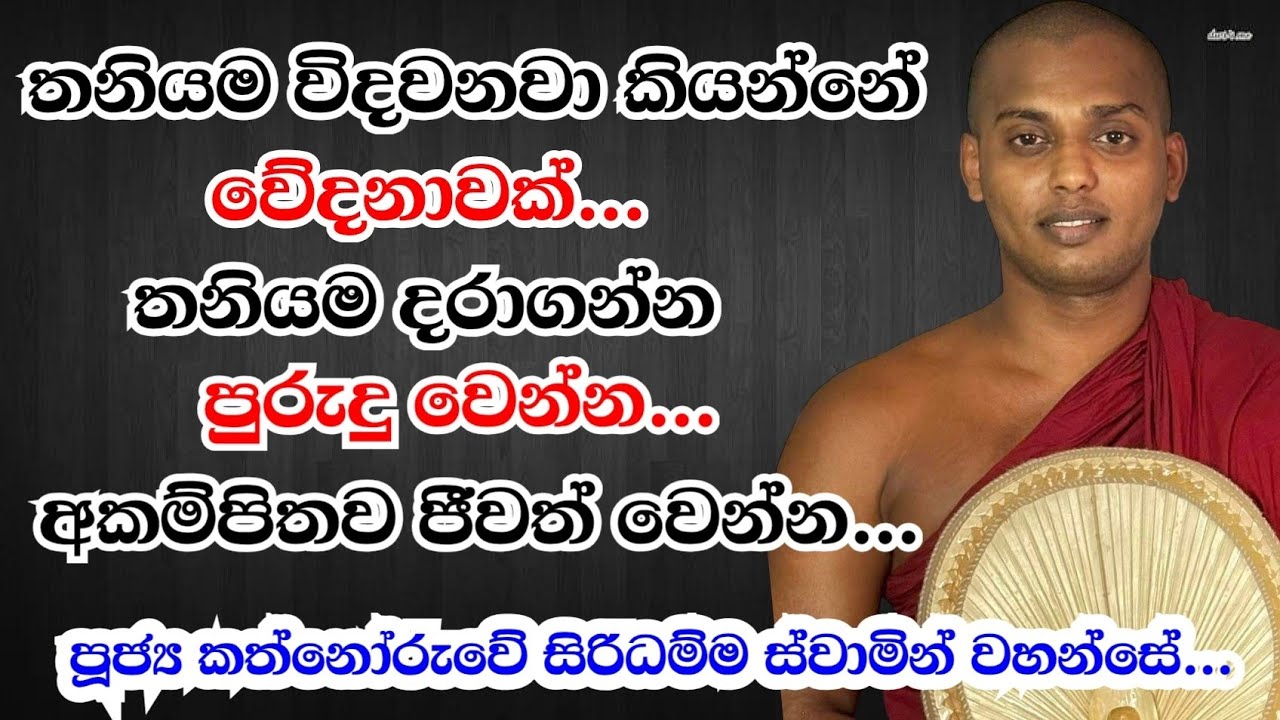 පූජ්‍ය කත්නෝරුවේ සිරිධම්ම හිමි | Kathnooruwe Siridamma Himi | | වේදනාව | පොහෝ දින බන | bana | 2025