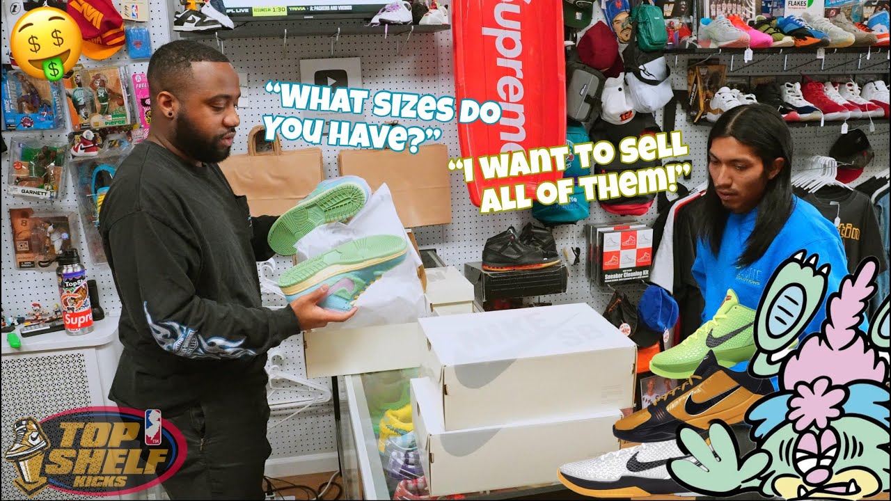 NEGOTIATING TO BUY ALL OF HIS NIKE SB VERDYS! THROWING AN OFFER ON HIS KOBE COLLECTION!! - TSKTVEP55