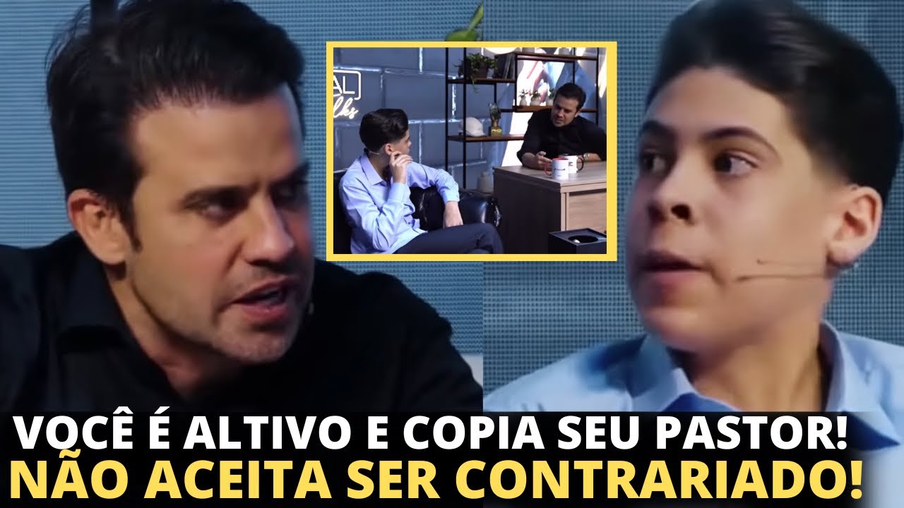 Marçal confronta Miguel Oliveira e o deixa com raiva e sem respostas: “onde que na Bíblia diz isso?”