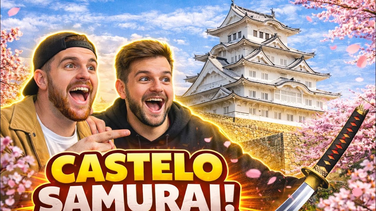 O Portuga conheceu um castelo real de samurai! 🗡️🏯