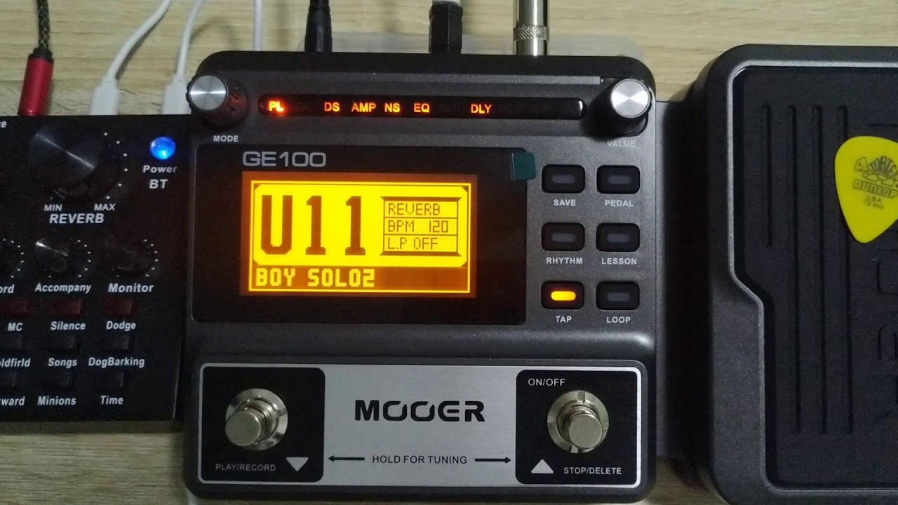 ปรับเสียง solo mooer ge100 (ท้ายคลิปมีสอน)
