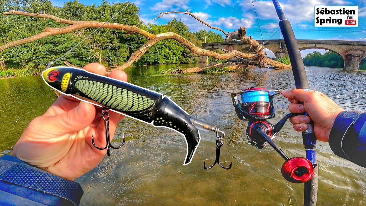 Un poisson INATTENDU tape sur cet ÉNORME WHOPPER PLOPPER 190 !!! Stratégie plus que PAYANTE...