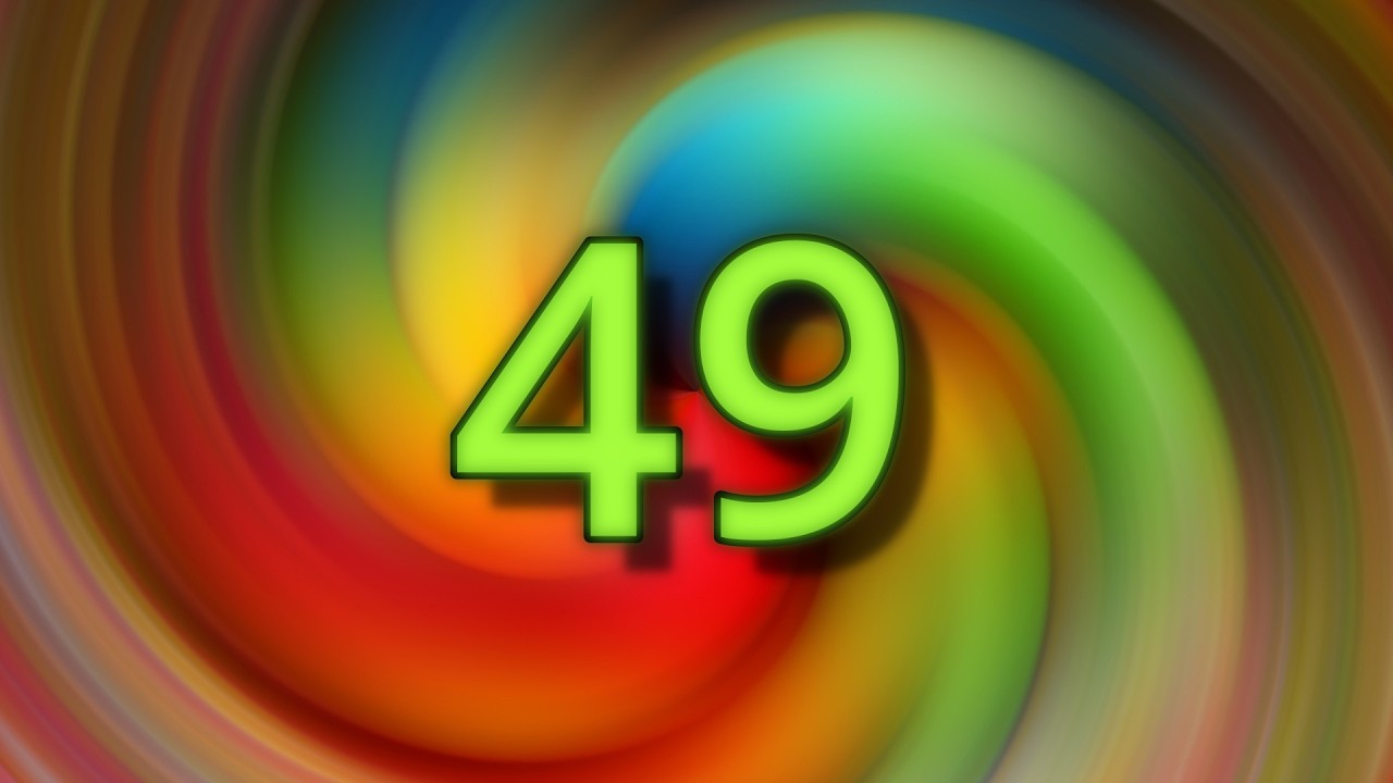 49 Second Countdown | Rainbow Colors