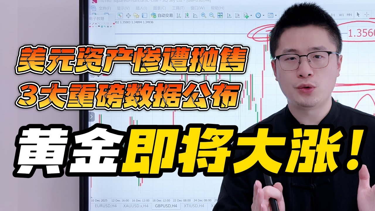 84万亿美国资产惨遭全球抛售！本周3大重磅数据集中公布！黄金即将大涨！