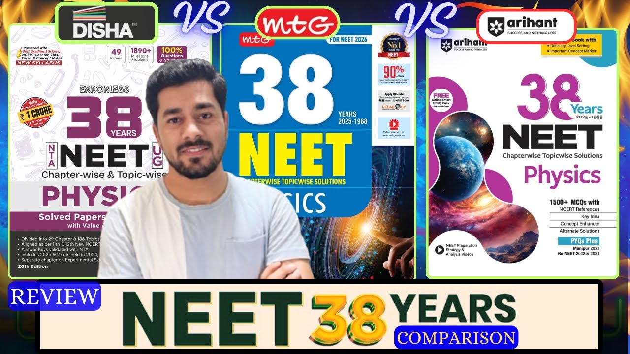 Neet 38 Years PYQ Books 📚 Review || MTG vs Disha vs Arihant || Best Book for Neet 2026