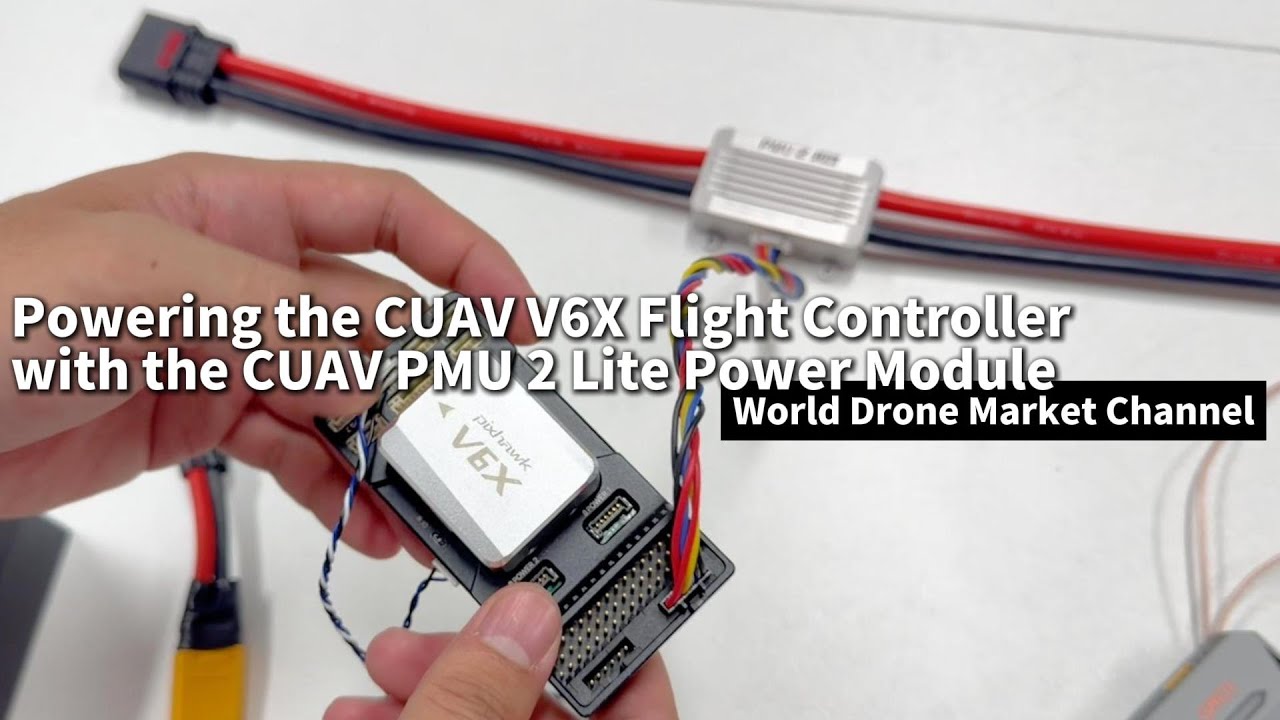 Питание полетного контроллера CUAV V6X с помощью модуля питания CUAV PMU 2 Lite #cuav #powermodule