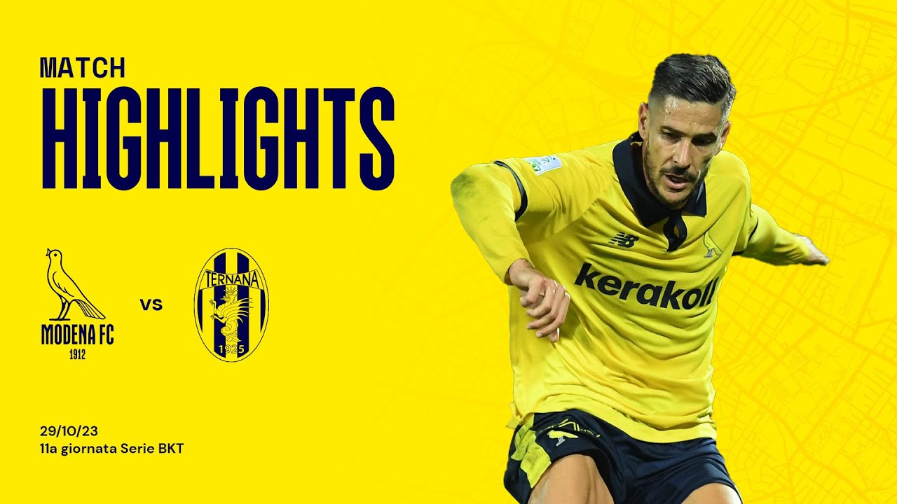Highlights Serie BKT: Modena - Ternana 2-1