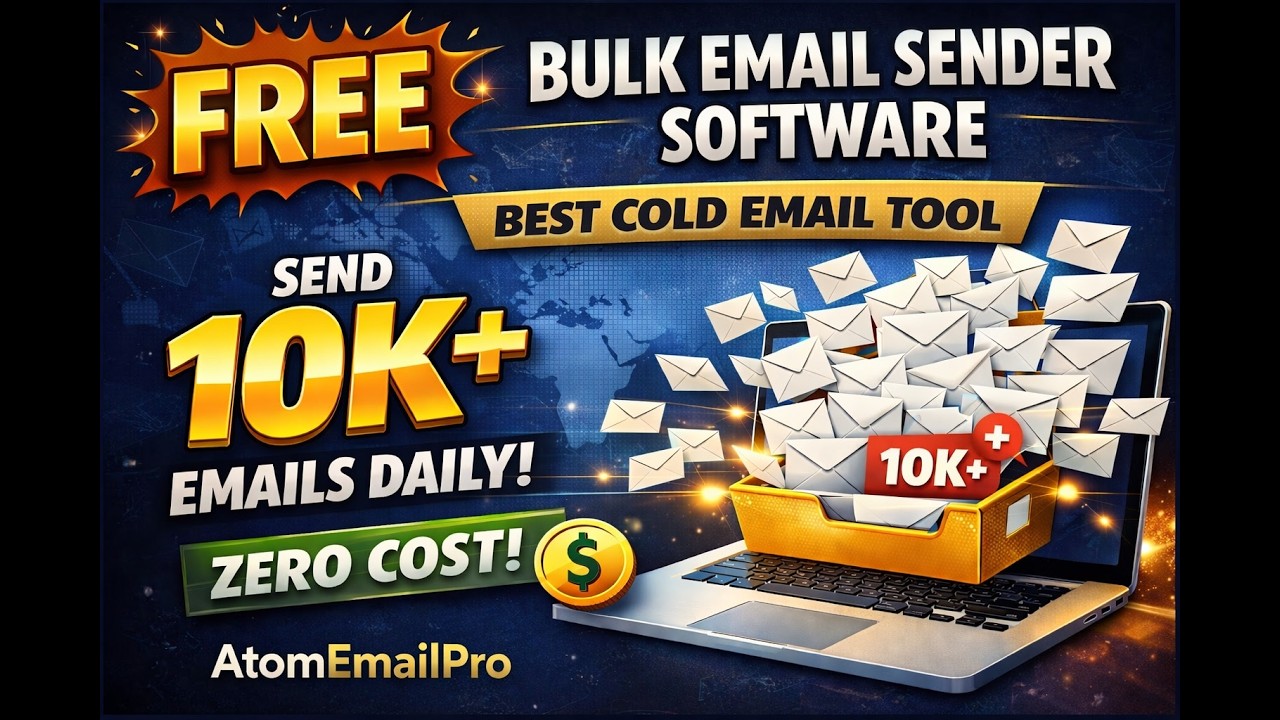 Free Bulk Email Sender Software | Best Cold Email Tool | Send 10K+ Emails Daily (Zero Cost)