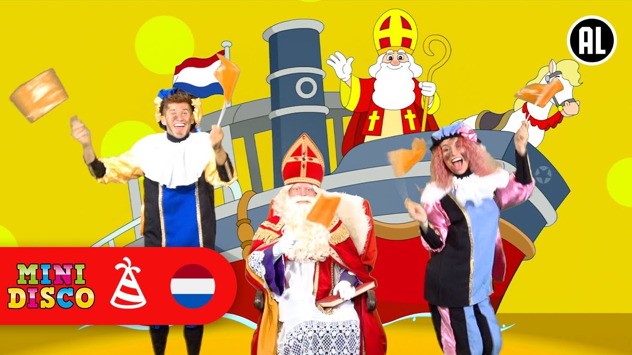 Zie Ginds Komt de Stoomboot 🛥️| Sinterklaasliedjes voor Sinterklaas | Minidisco