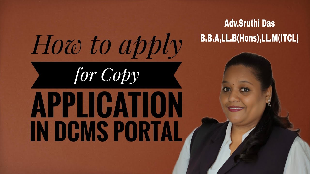 Copy Application (Certified copy) filing through DCMS Portal 