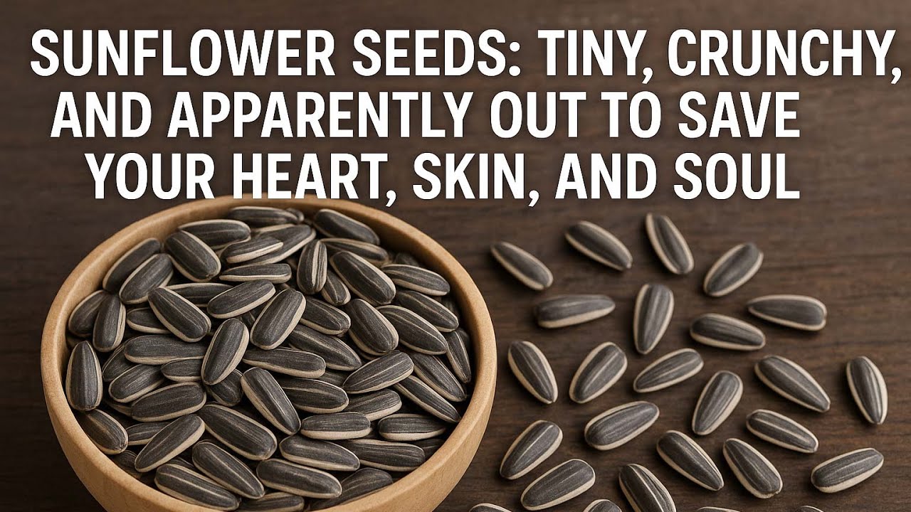 Sunflower Seeds: Tiny, Crunchy, and Apparently Out to Save Your Heart, Skin, and Soul